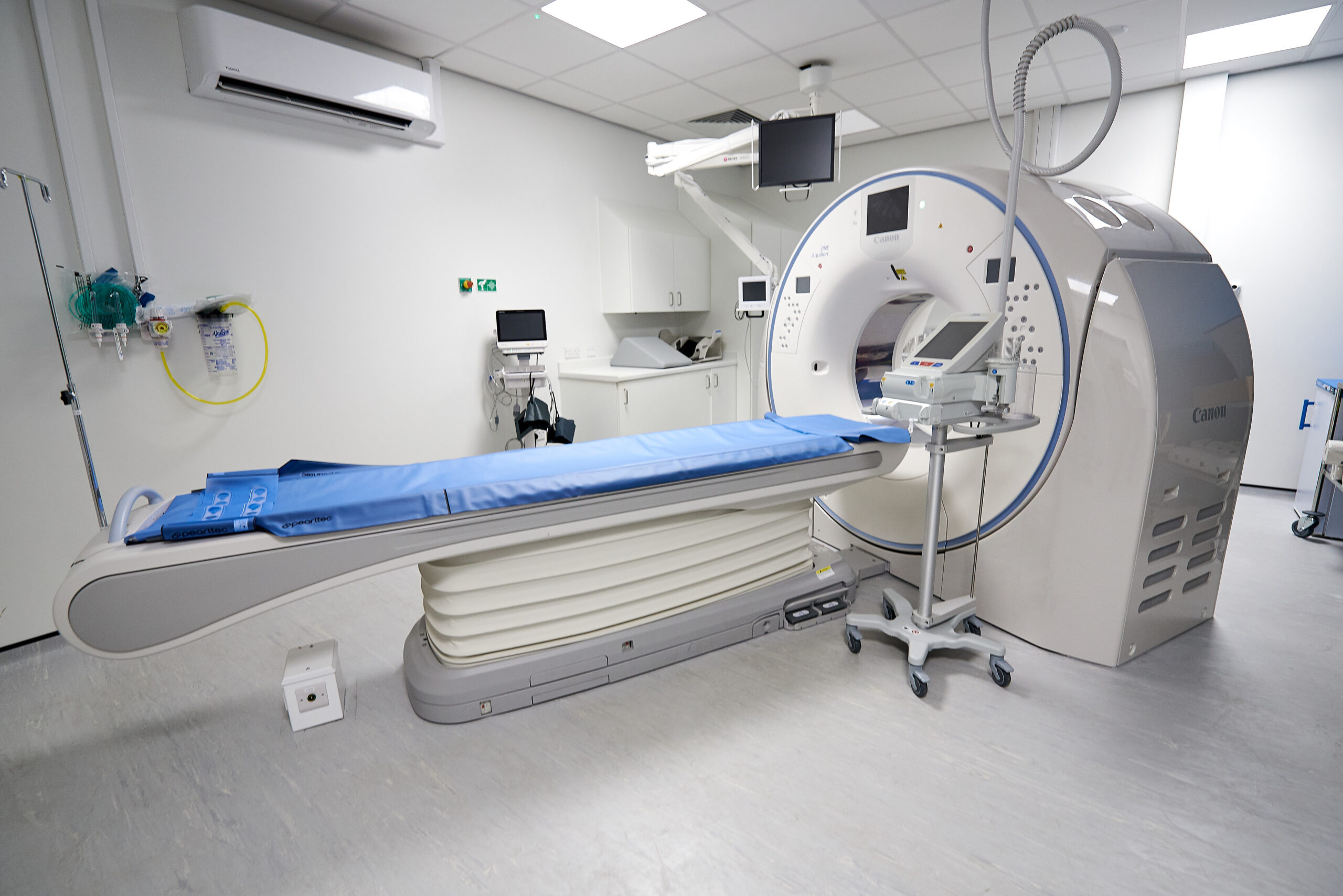 CT scanner at Eccleshill Community Diagnostic Centre.