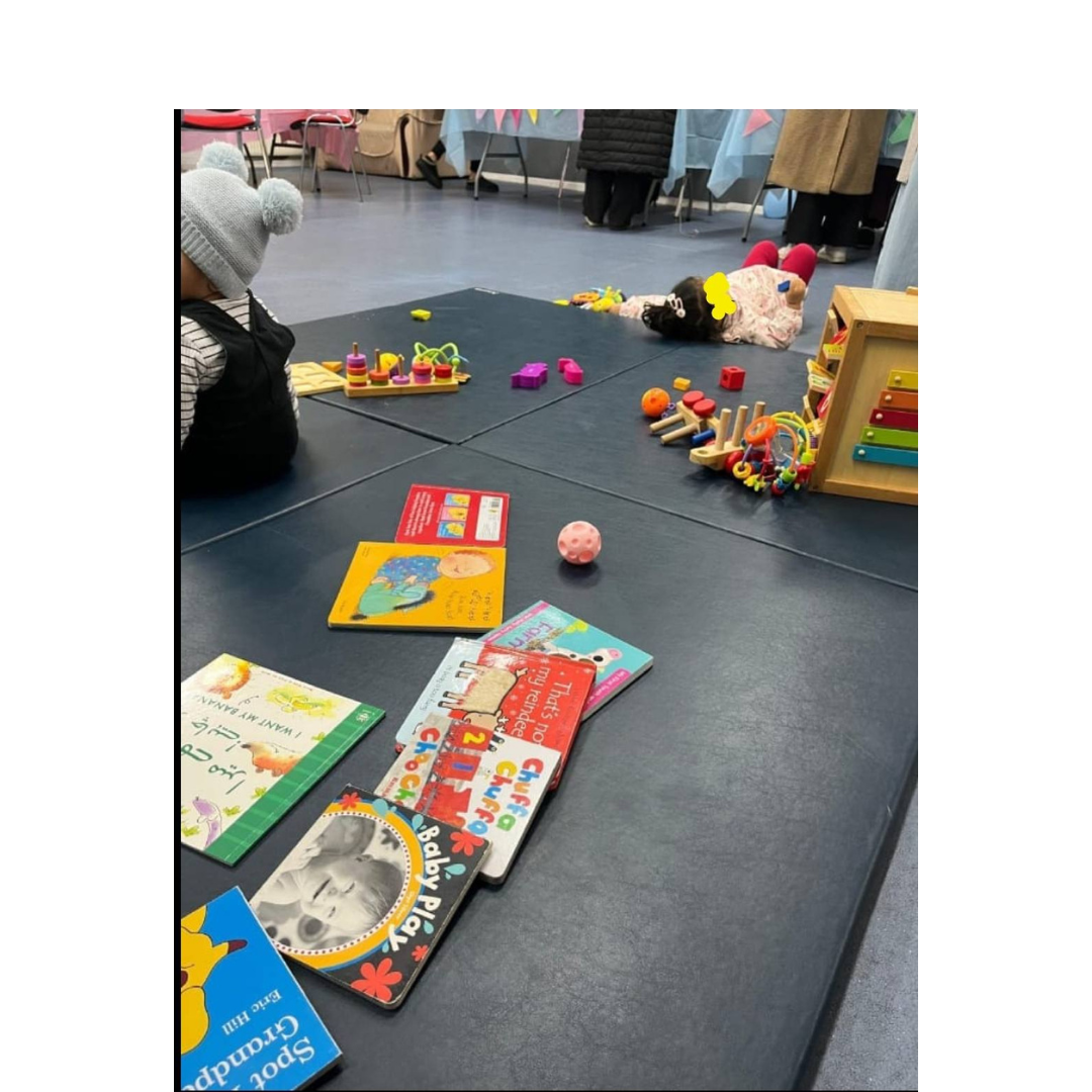 play mat with toys on